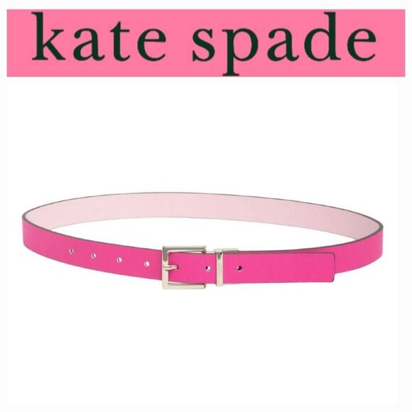 Kate Spade 32MM Centervar Belt- Pomegranate Juice